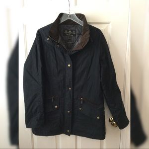Barbour Barrowdale Wax jacket coat Navy US size 12
